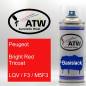 Preview: Peugeot, Bright Red Tricoat, LQV / F3 / M5F3: 400ml Sprühdose, von ATW Autoteile West.